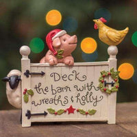 Thumbnail for Christmas Farmhouse Animals on Barn Gate - The Fox Decor