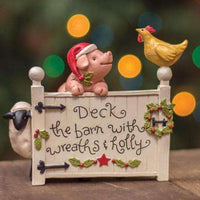 Thumbnail for Christmas Farmhouse Animals on Barn Gate Tabletop & Decor CWI+ 