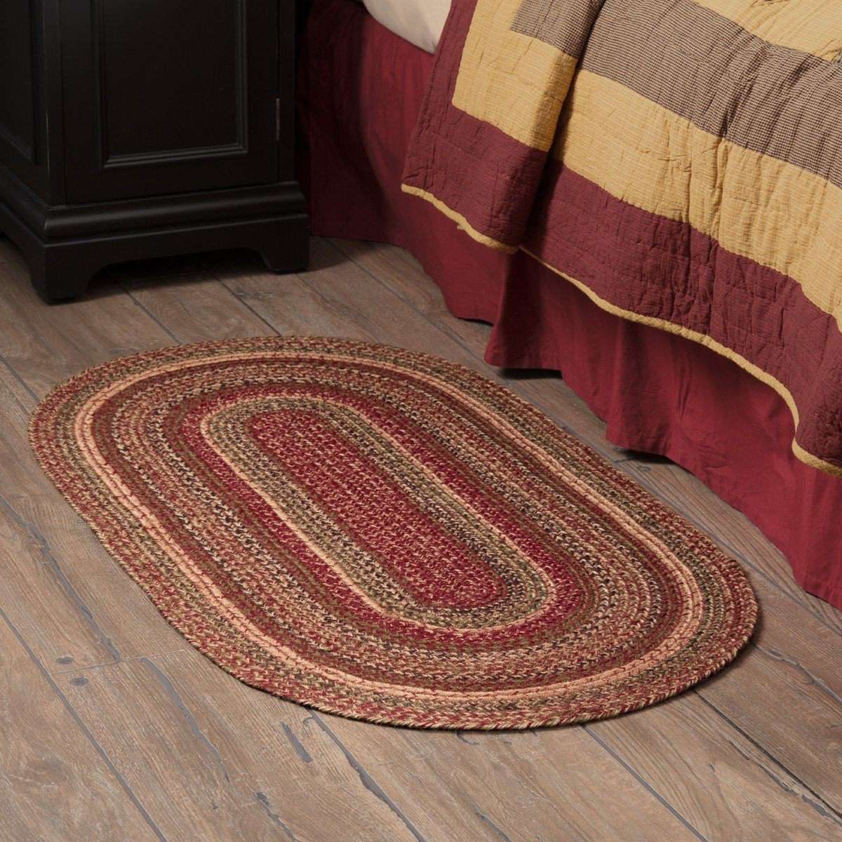 Cider Mill Jute Braided Rugs Oval VHC Brands Rugs VHC Brands 27" x 48" 