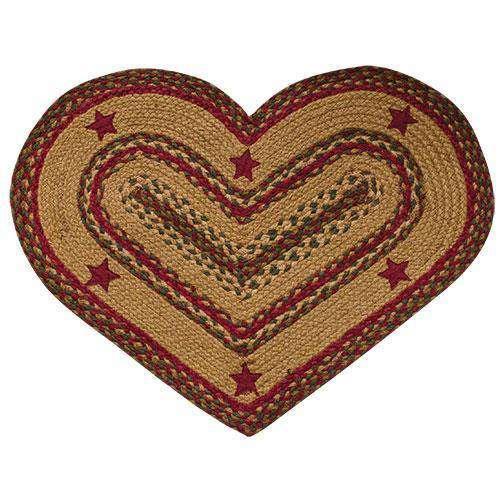 Cinnamon Star Heart Rug 20x30 Rugs CWI+ 