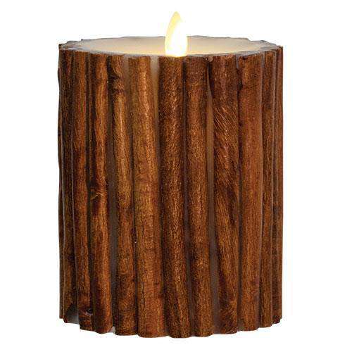 Cinnamon Stick Luminara Candle, 4x5 Luminaras CWI+ 