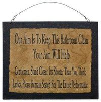 Thumbnail for Clean Bathroom Sign - The Fox Decor