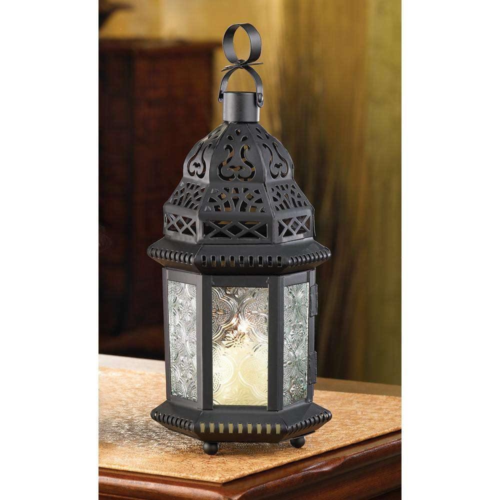 Clear Glass Moroccan Lantern - The Fox Decor