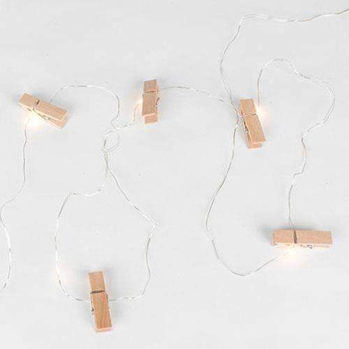 Clothespin Light String, 20Ct, 20ft Light Strands CWI+ 