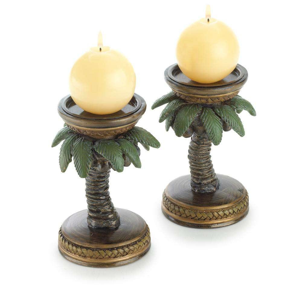 Coconut Tree Candle Holders