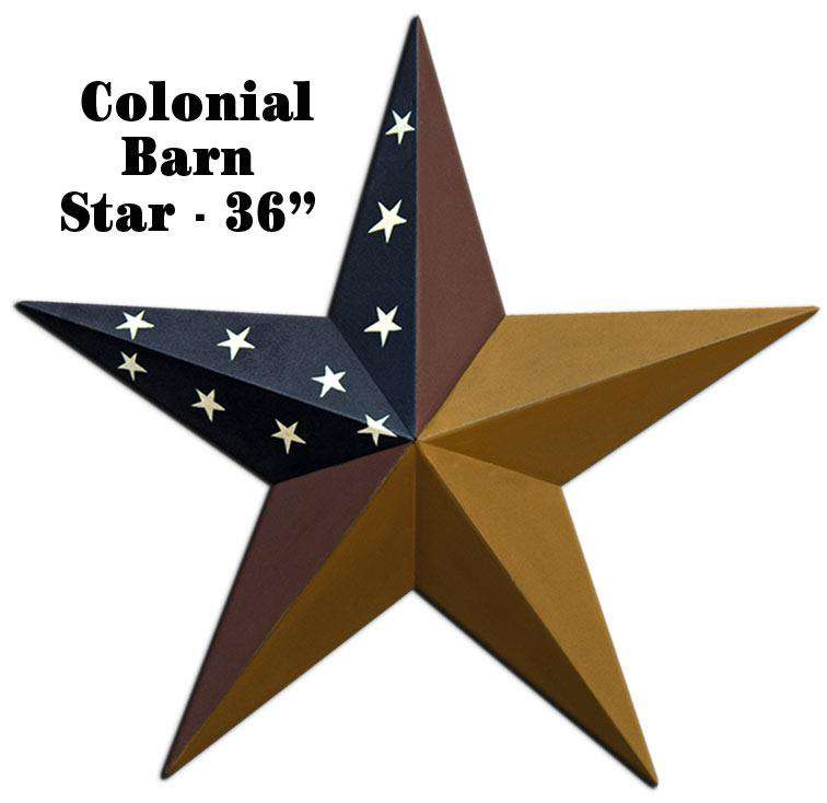Colonial Barn Star, 36" Stars CWI+ 