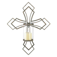 Thumbnail for Contemporary Cross Candle Wall Sconce Gallery of Light 