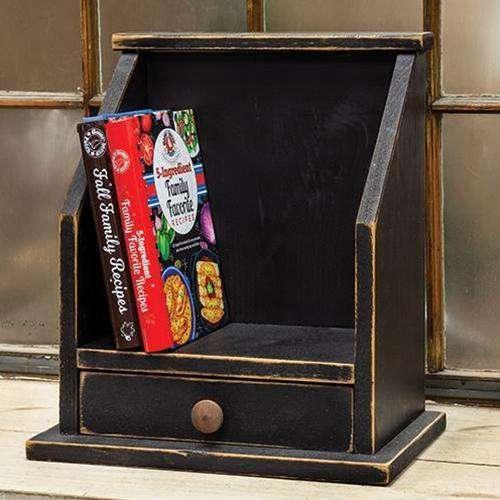 Cookbook Cubby, Black Kitchen Accessories CWI+ 