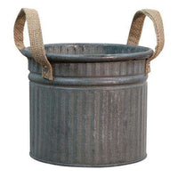 Thumbnail for Corrugated Bucket w/Jute Handle, 6