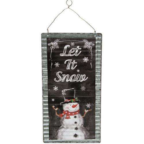 Corrugated Let It Snow Sign Wall CWI+ 