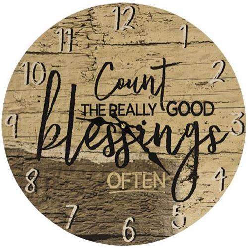 Count the Blessings Clock Country Clocks CWI+ 