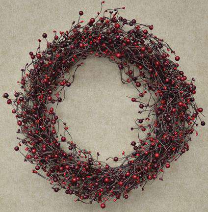 Country Berry Wreath - 20" - The Fox Decor