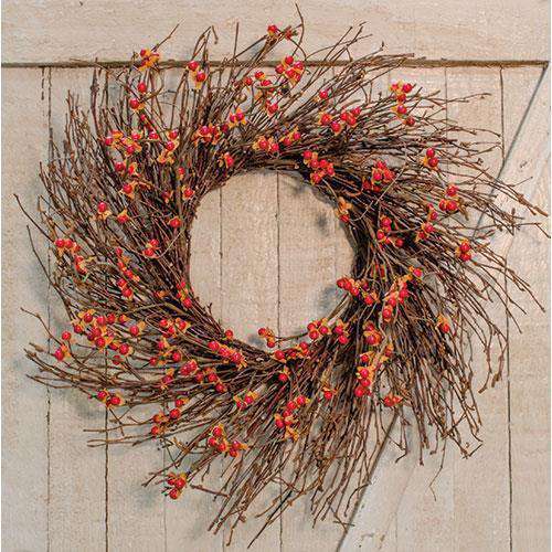 Country Bittersweet Wreath, 22" - The Fox Decor