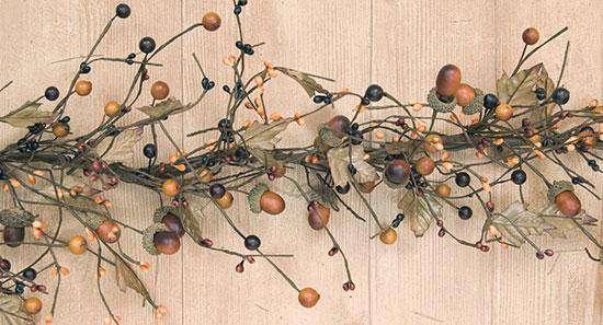 Country Mix Acorn Garland, 4 ft. - The Fox Decor