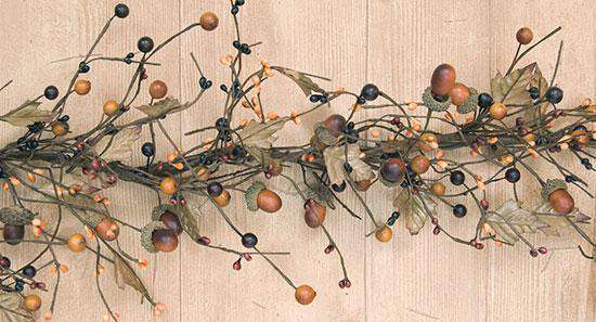 Country Mix Acorn Garland, 4 ft. Fall CWI+ 