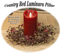 Thumbnail for Country Red Luminara Candle, 7