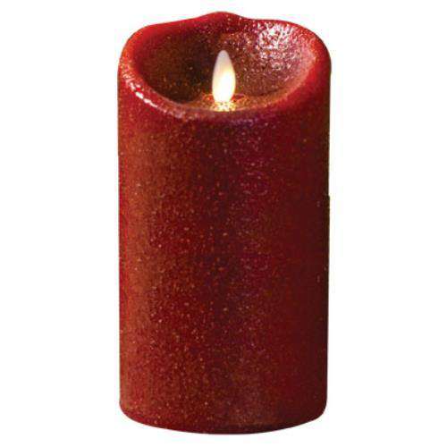 Country Red Luminara Candle, 7" - The Fox Decor