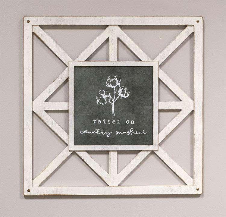 Country Sunshine Wall Art Farmhouse Signs CWI+ 