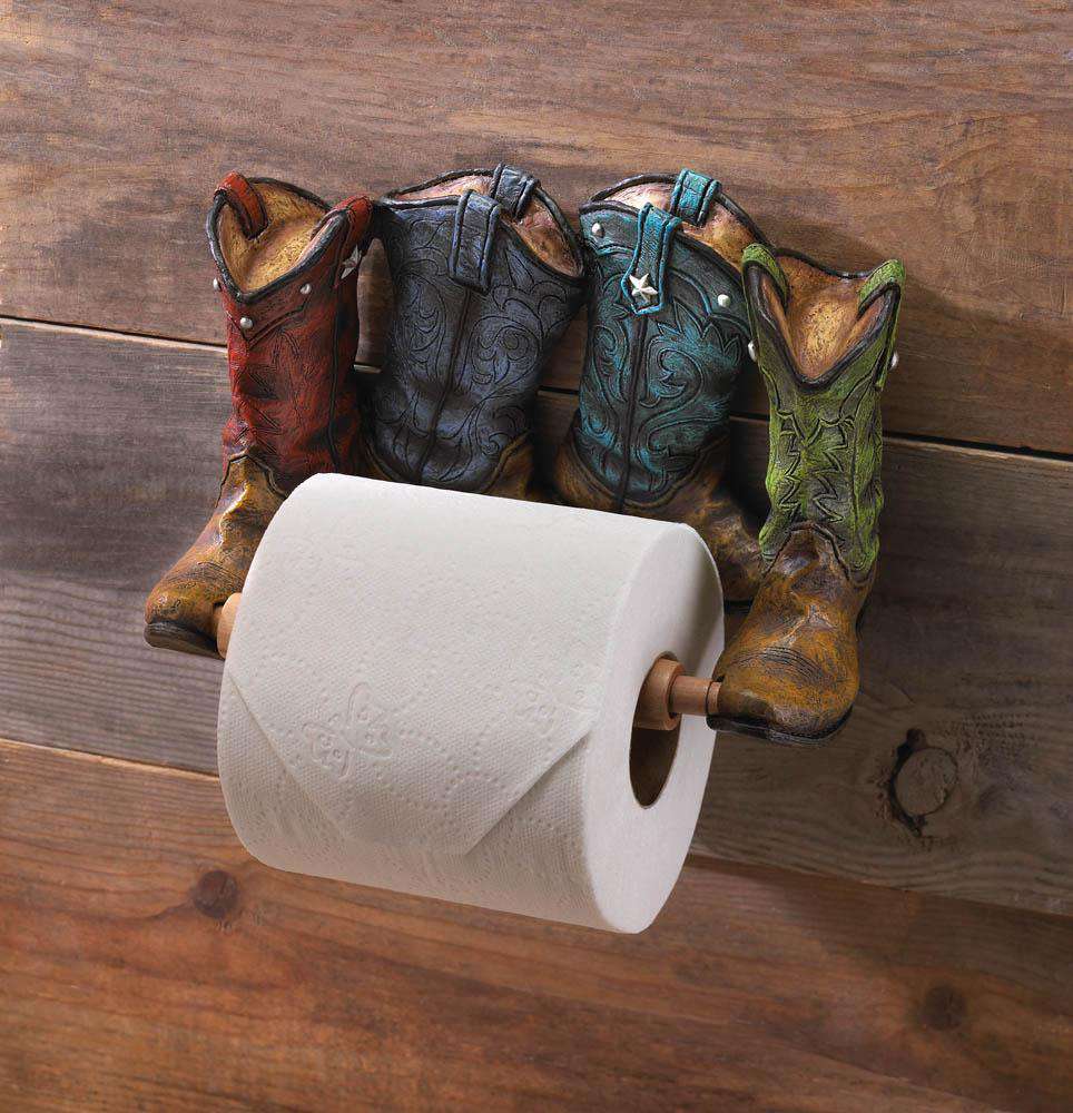 Cowboy Boots Toilet Paper Holder Summerfield Terrace 