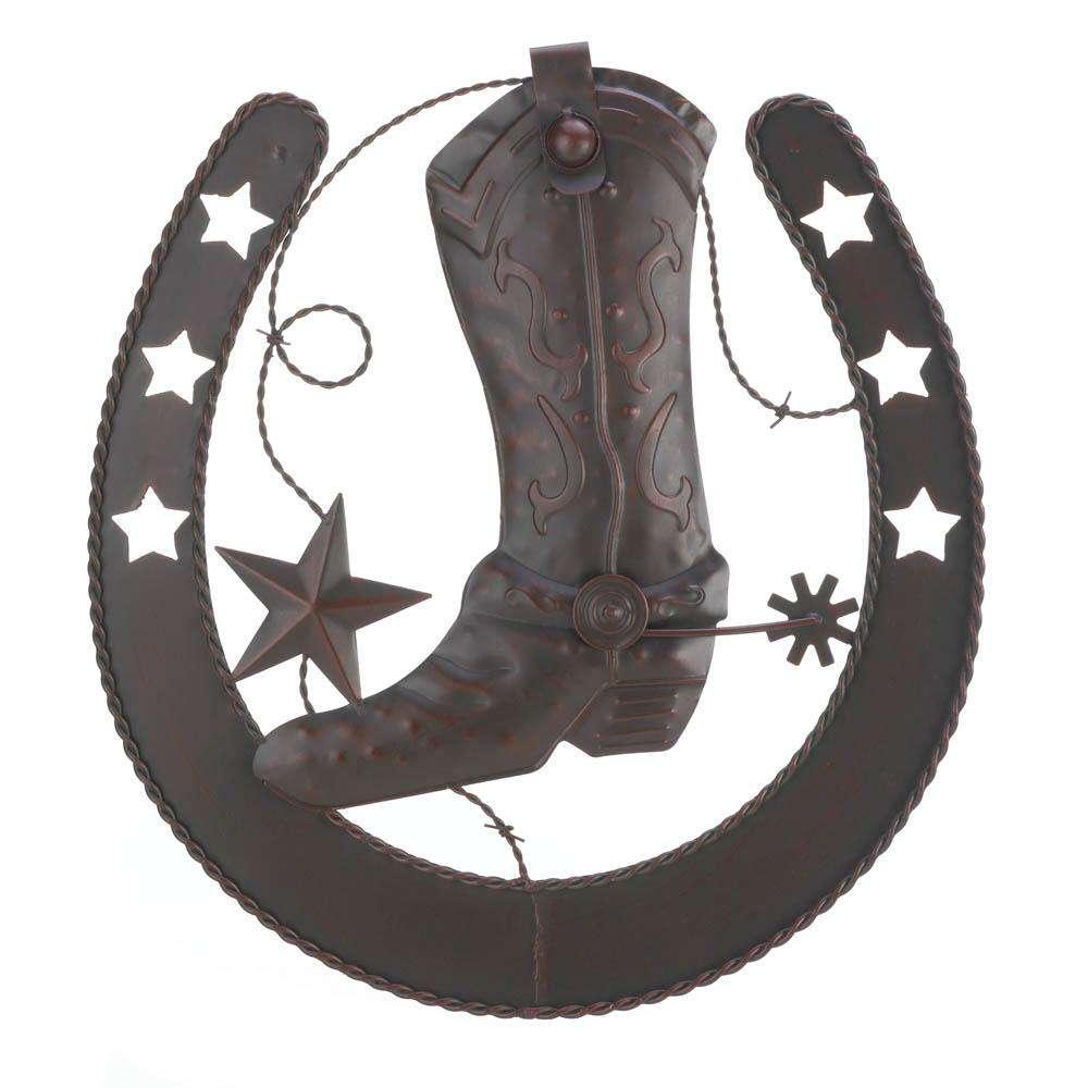 Cowboy Horseshoe Wall Decor Accent Plus 