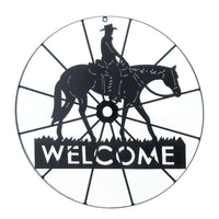 Thumbnail for Cowboy Wheel Welcome Sign Gallery of Light 