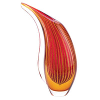 Thumbnail for Crimson Sunset Art Glass Vase