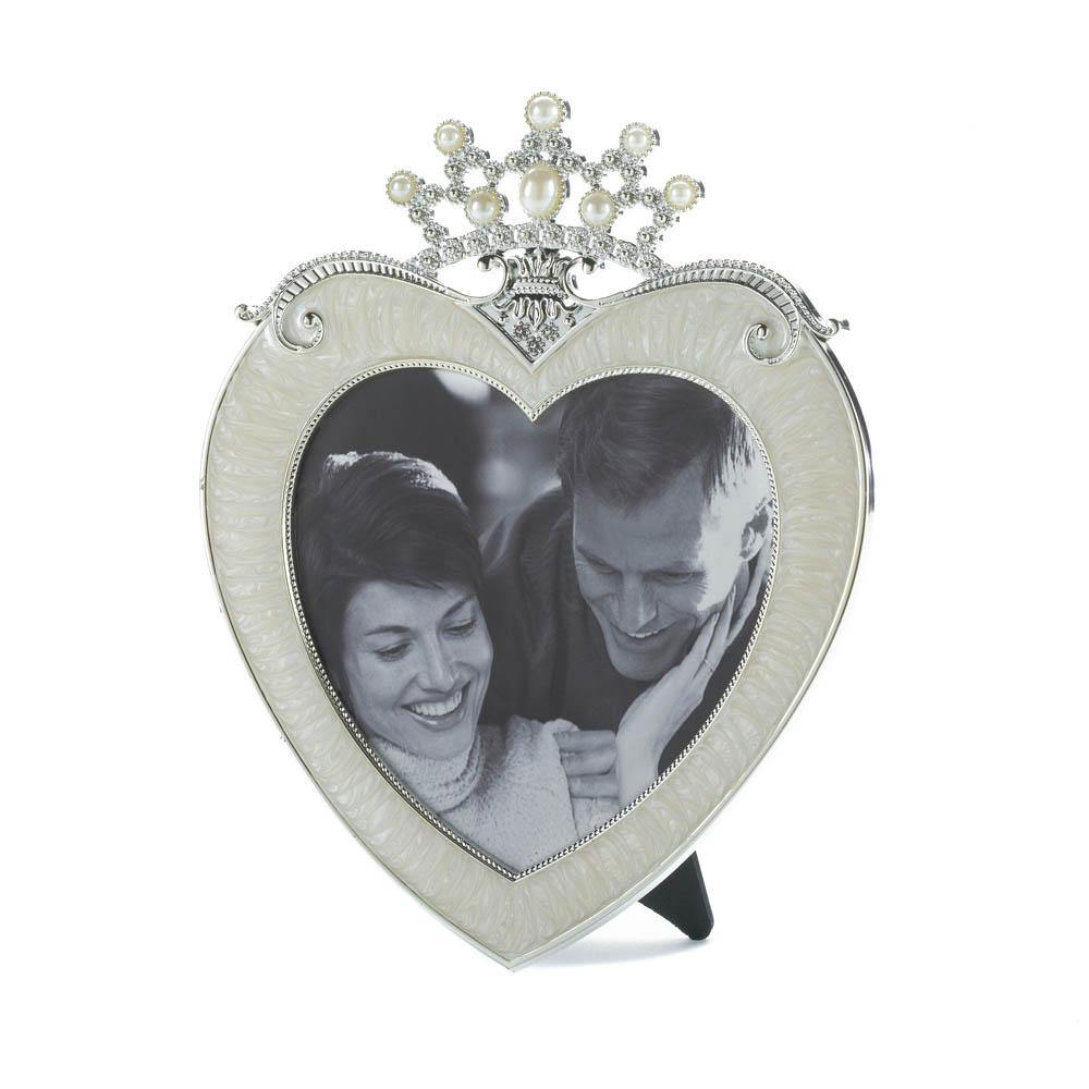 Crown Heart Picture Frame 5 X 5 - The Fox Decor