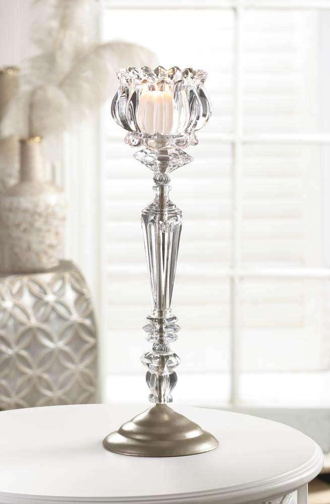 Crystal Flower Candle Stand - The Fox Decor