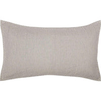 Hatteras Seersucker Blue Ticking Stripe King Sham 21x37 VHC Brands - The Fox Decor