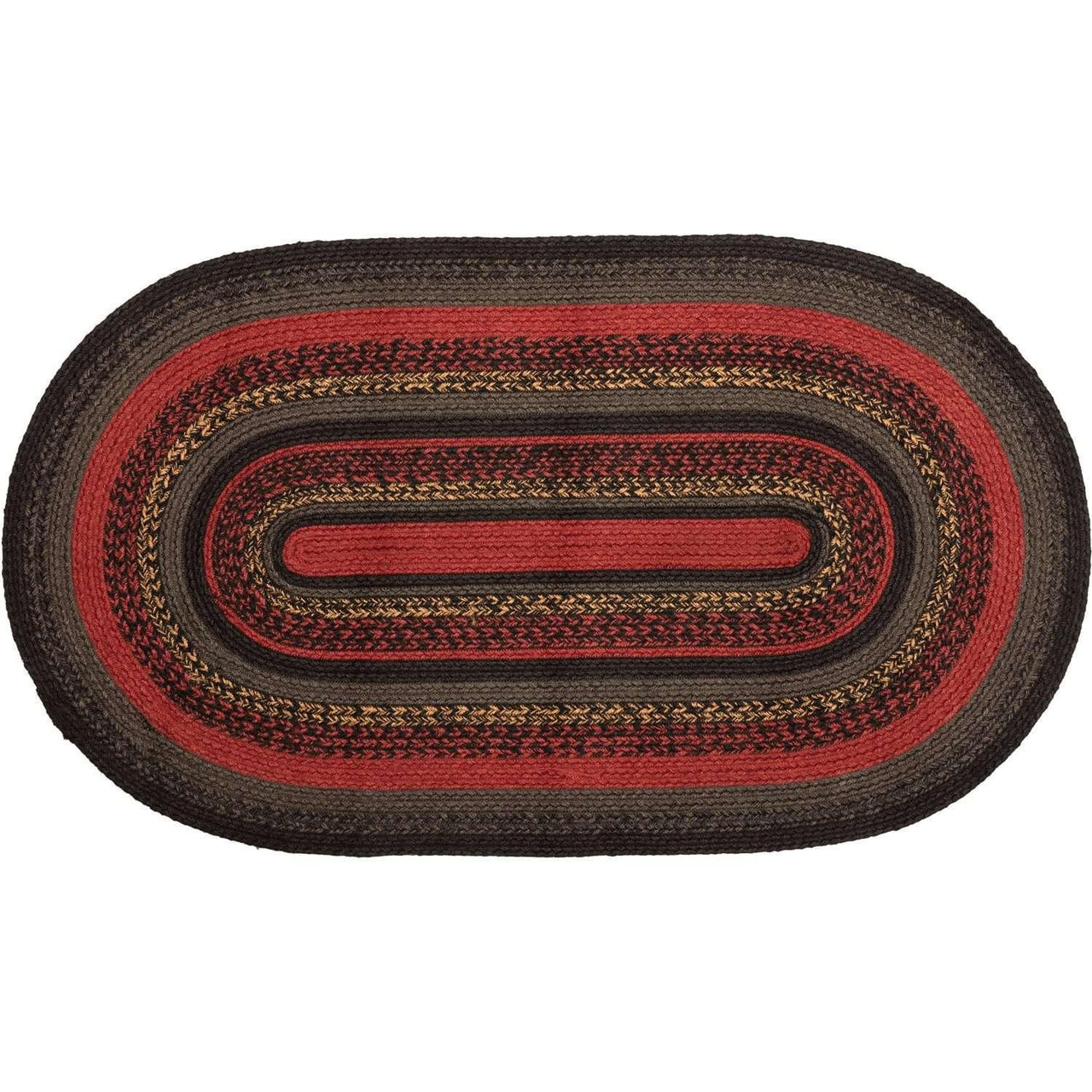 Cumberland Jute Braided Rugs Oval VHC Brands - The Fox Decor
