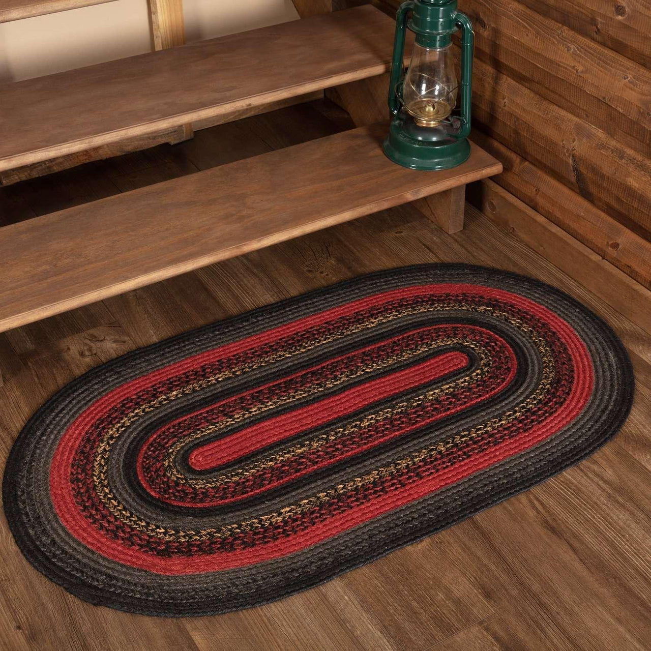 Cumberland Jute Braided Rugs Oval VHC Brands - The Fox Decor