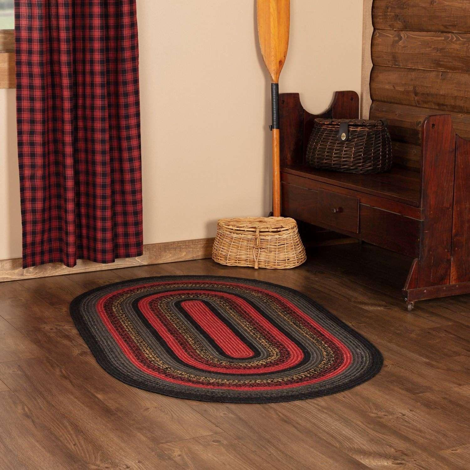 Cumberland Jute Braided Rugs Oval in 5 Sizes VHC Brands - The Fox Decor