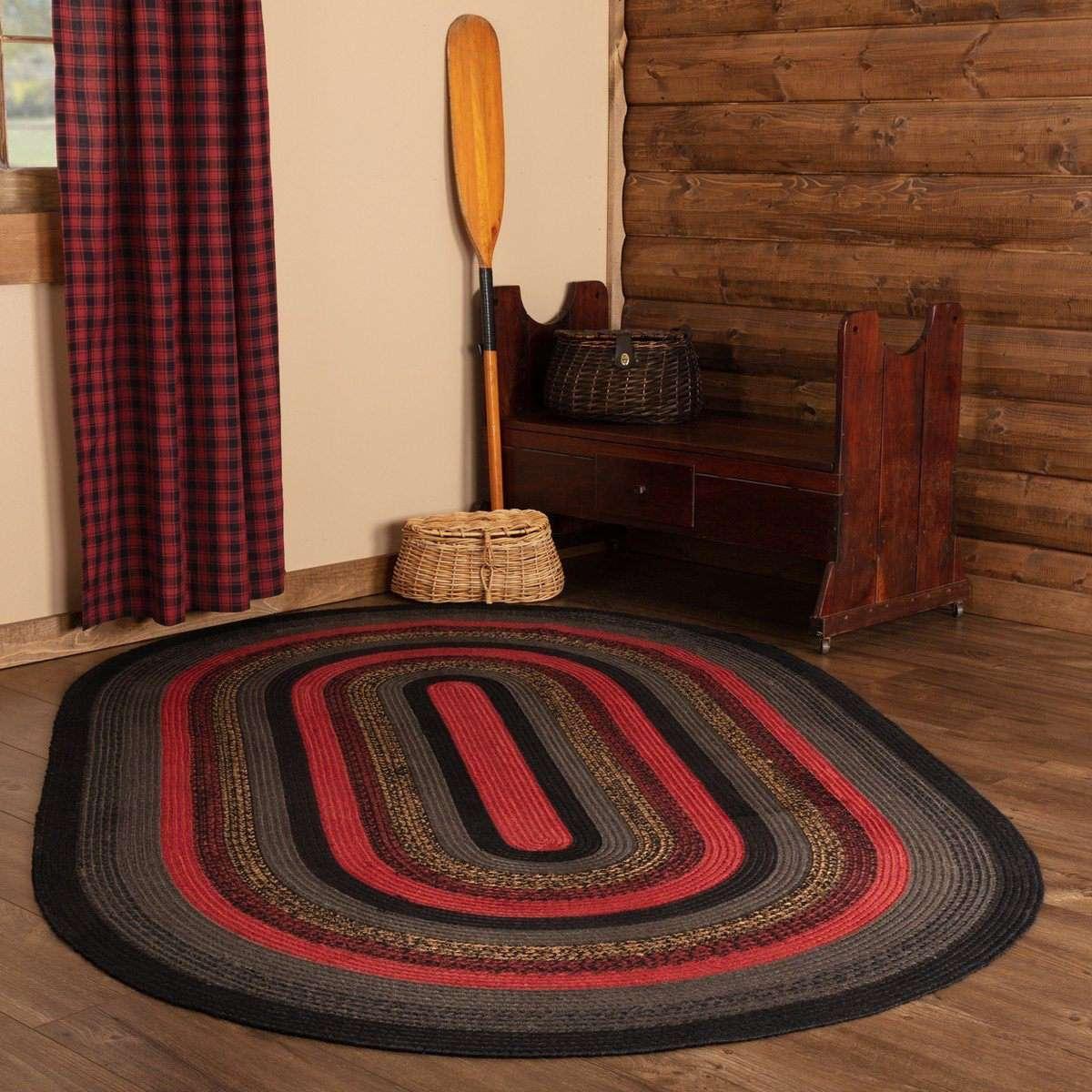 Cumberland Jute Braided Rugs Oval VHC Brands - The Fox Decor
