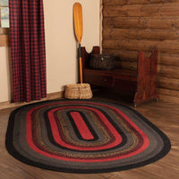Cumberland Jute Braided Rugs Oval VHC Brands - The Fox Decor