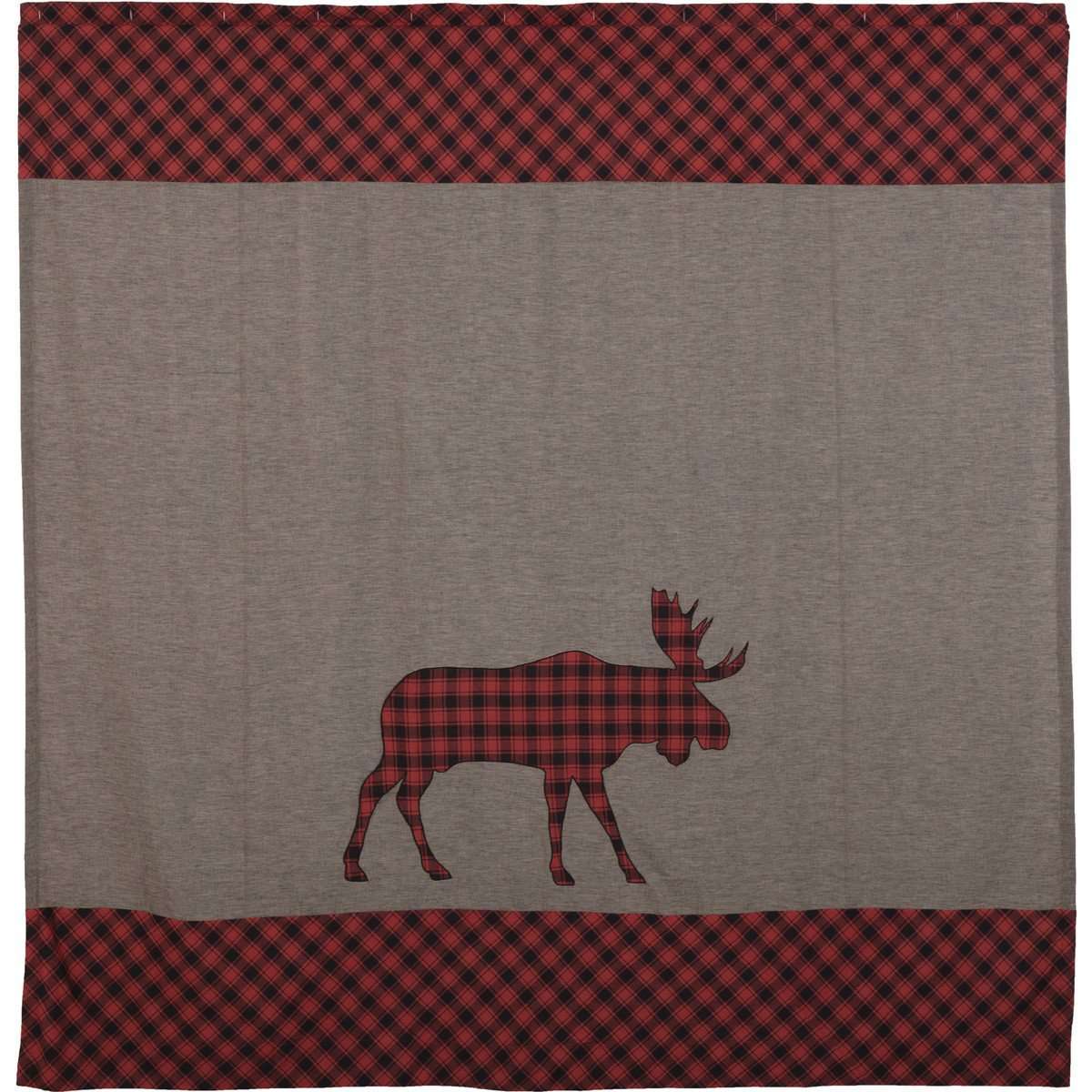 Cumberland Moose Applique Shower Curtain 72