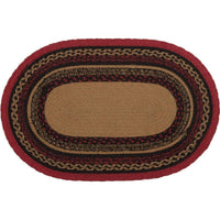 Thumbnail for Cumberland Stenciled Moose Jute Braided Rug Oval - The Fox Decor