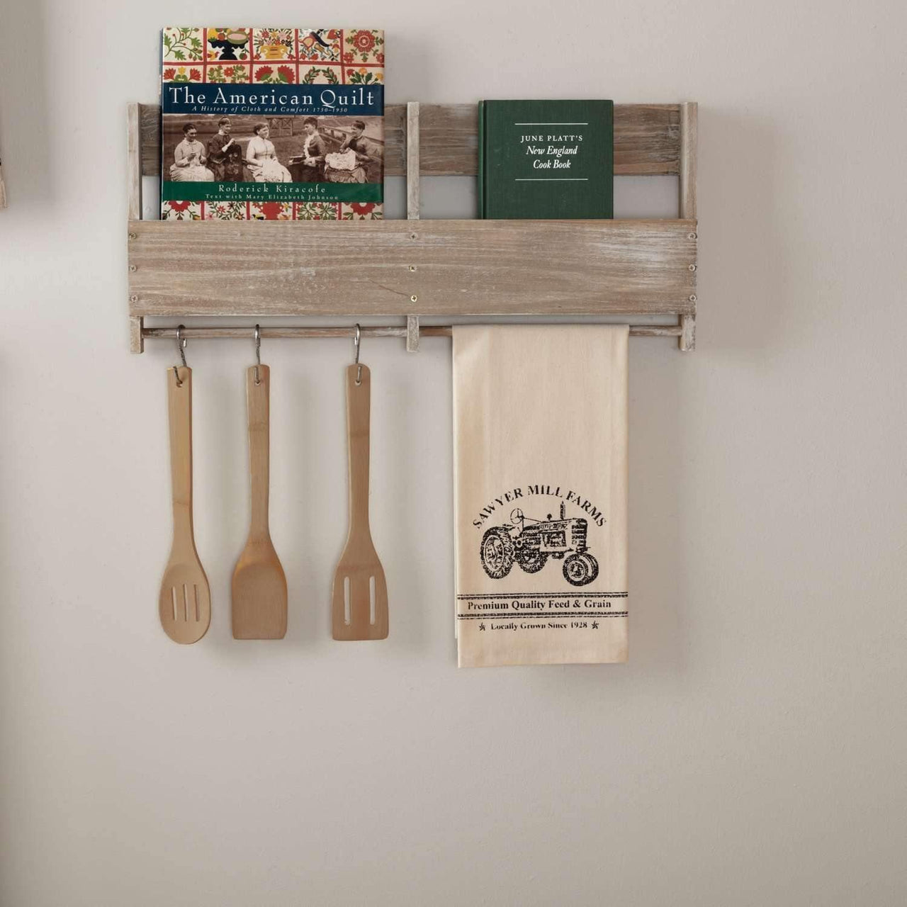 Sawyer Mill Charcoal Tractor Muslin Unbleached Natural Tea Towel 19x28 VHC Brands - The Fox Decor