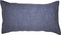Harbour Navy King Sham 21x37 VHC Brands - The Fox Decor