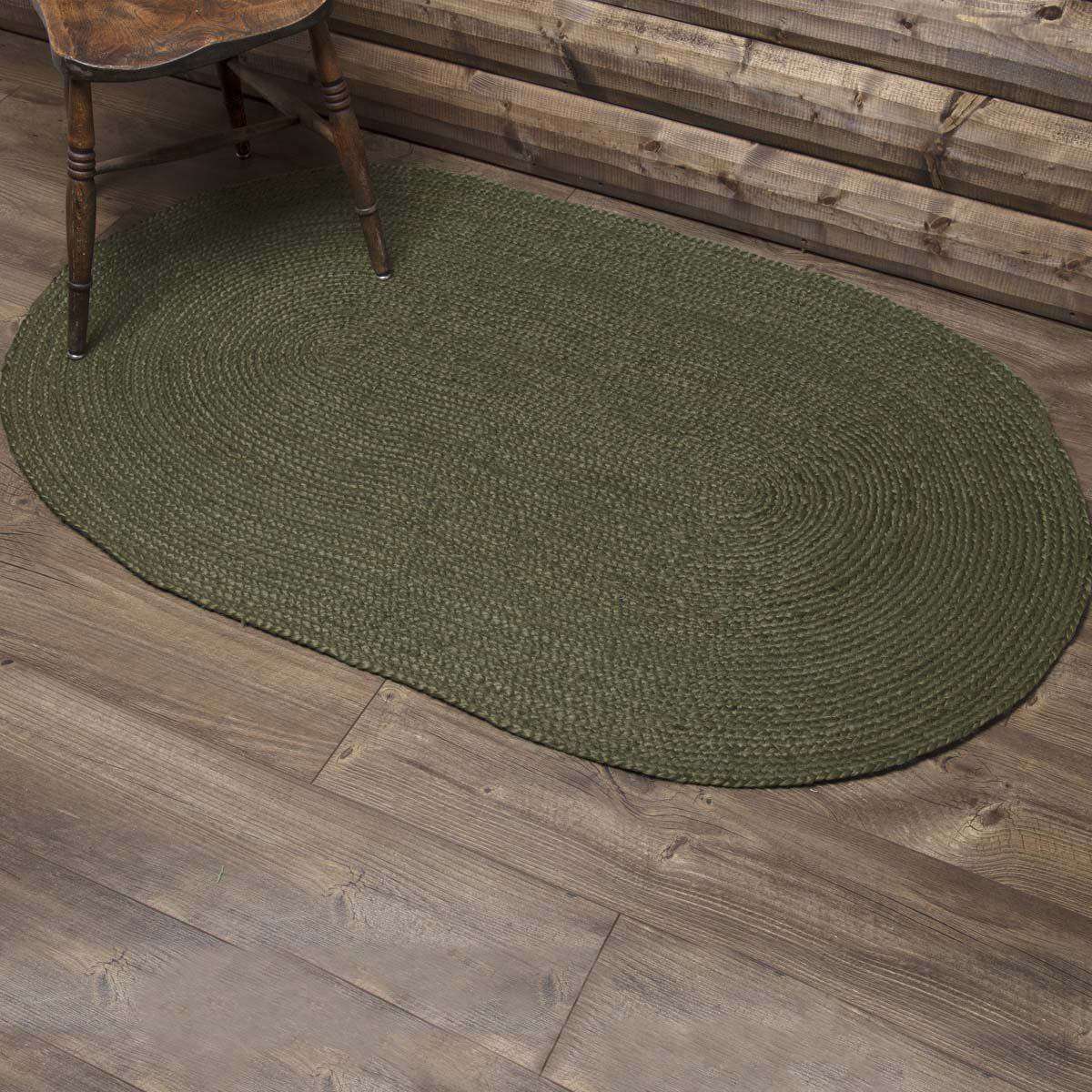Cypress Jute Braided Oval Rugs VHC Brands Rugs VHC Brands 3'x5' 