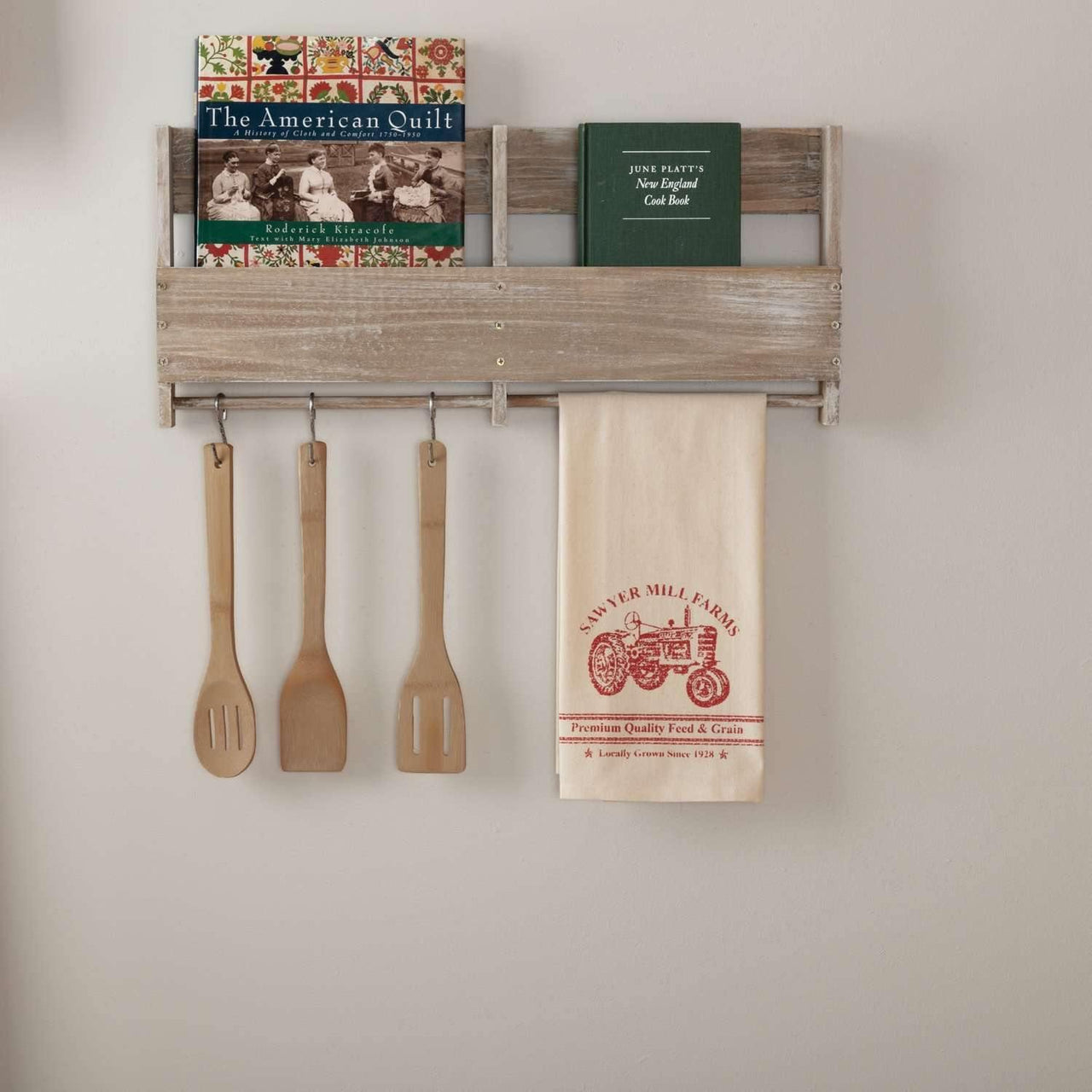 Sawyer Mill Red Tractor Muslin Unbleached Natural Tea Towel 19x28 VHC Brands - The Fox Decor