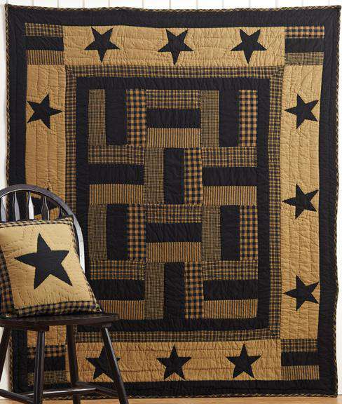 Dakota Star Quilted Throw, 60x50 Quilted Throw CWI+ 