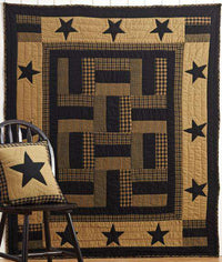 Thumbnail for Dakota Star Quilted Throw, 60x50 Quilted Throw CWI+ 