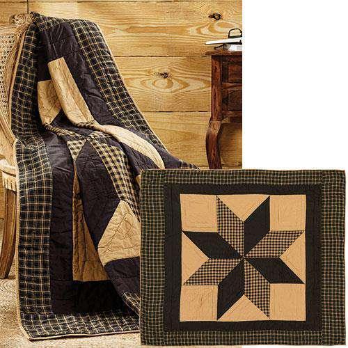 Dakota Star Quilted Throw, 60x50 Quilted Throw CWI+ 