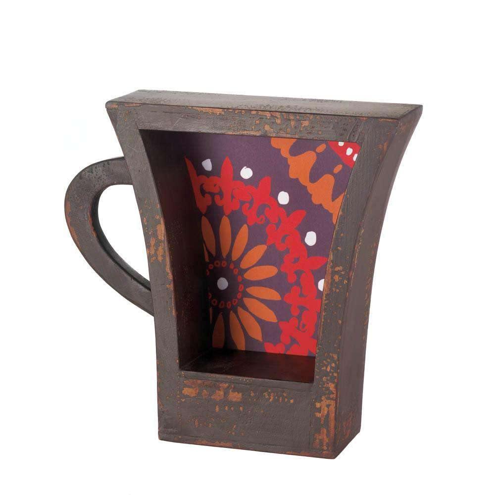 Dark Coffee Cup Shelf