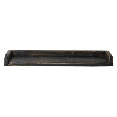 Distressed Black Toilet Tray Wood CWI+ 