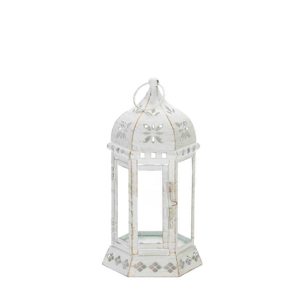 Distressed Floral Lantern - The Fox Decor