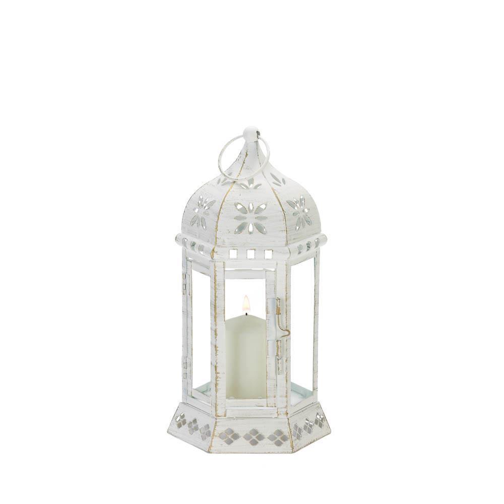 Distressed Floral Lantern - The Fox Decor