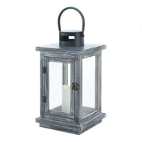 Thumbnail for Distressed Gray Lantern with LED Candle - The Fox Decor