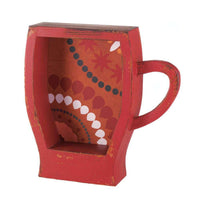 Thumbnail for Distressed Red Coffee Cup Shelf