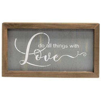 Thumbnail for Do All Things With Love Sign Valentine Decor CWI+ 